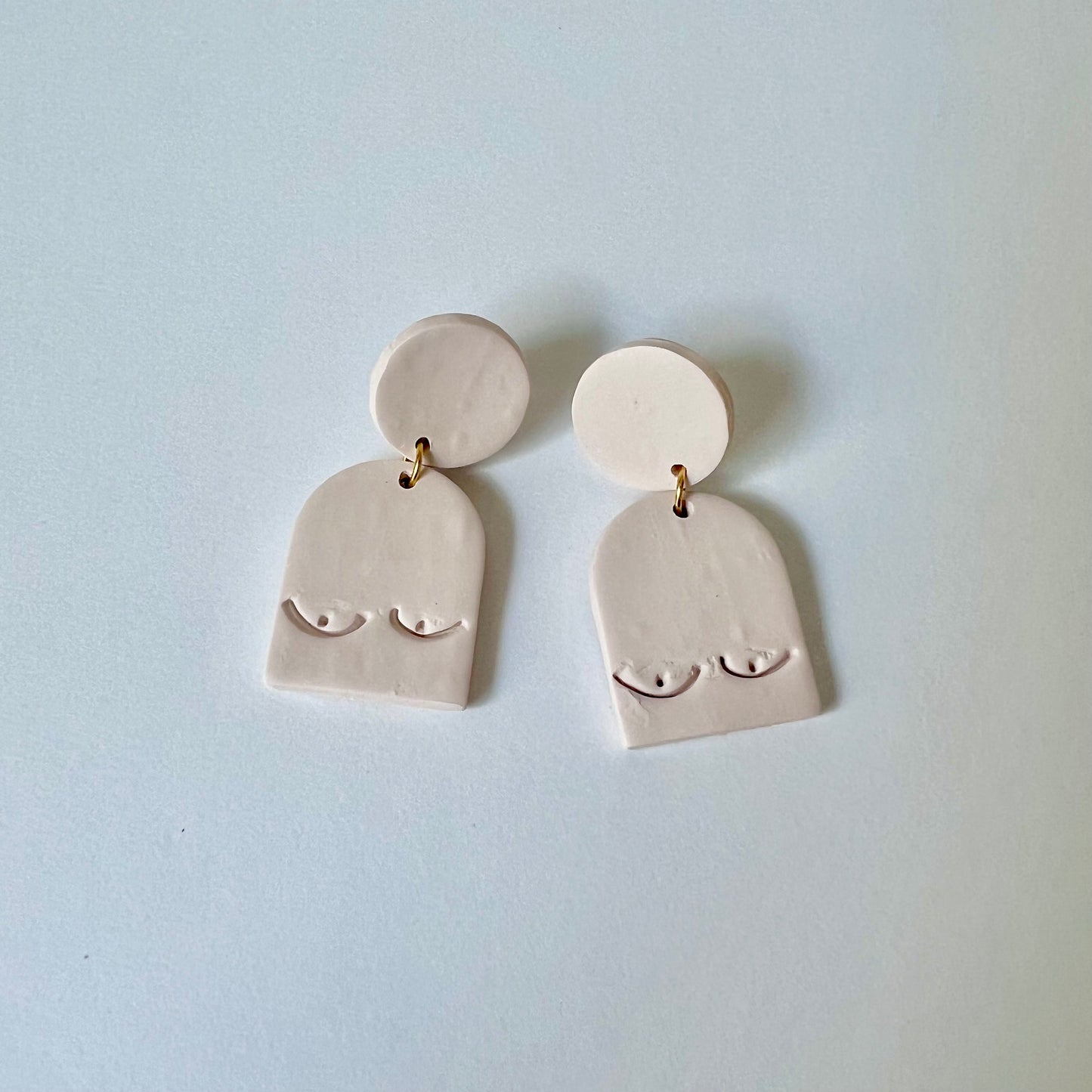 Nadia Boob Clay Earrings