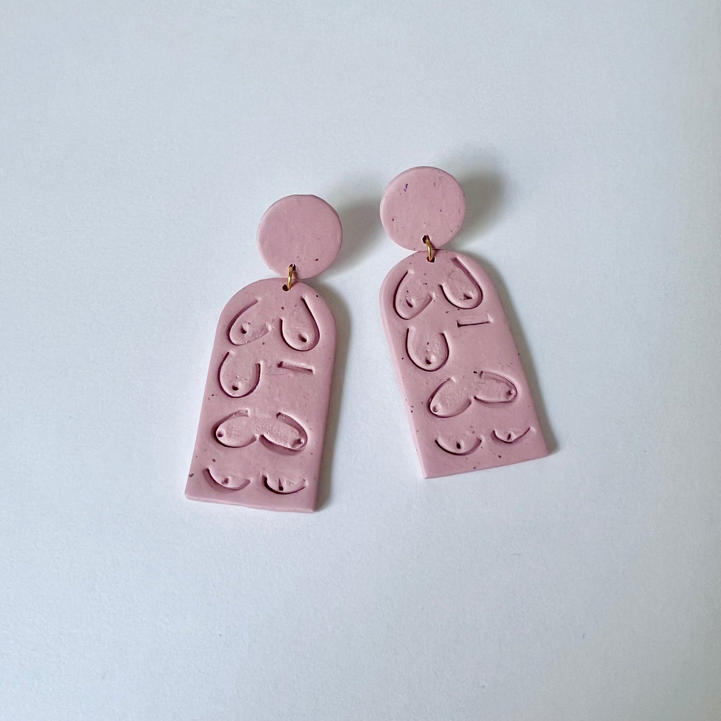 April Boob Clay Earrings