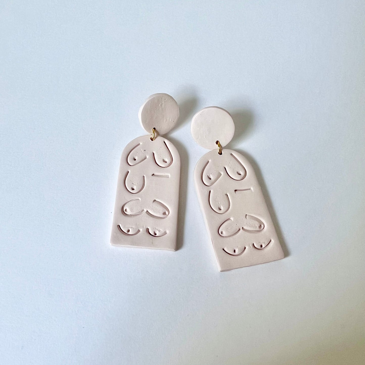 April Boob Clay Earrings