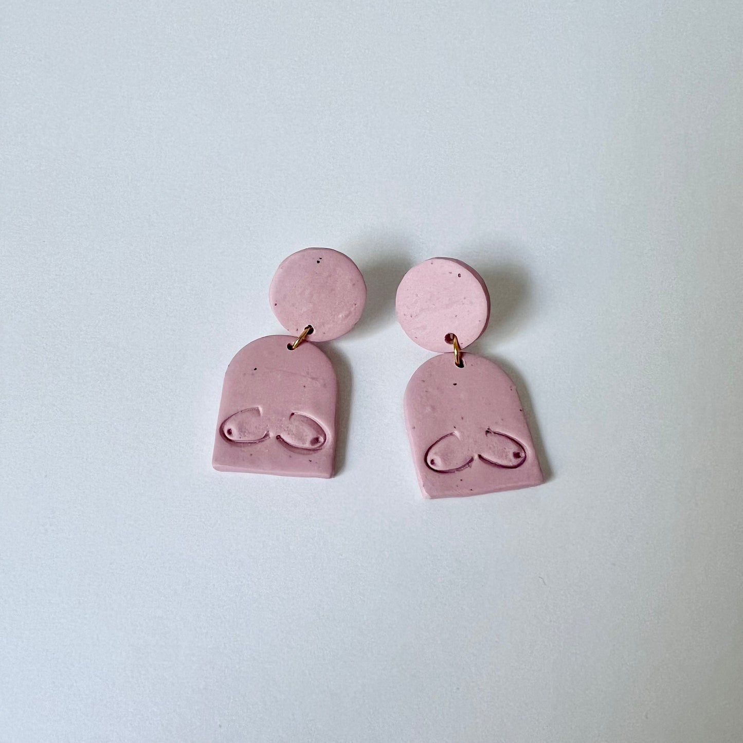 Nadia Boob Clay Earrings