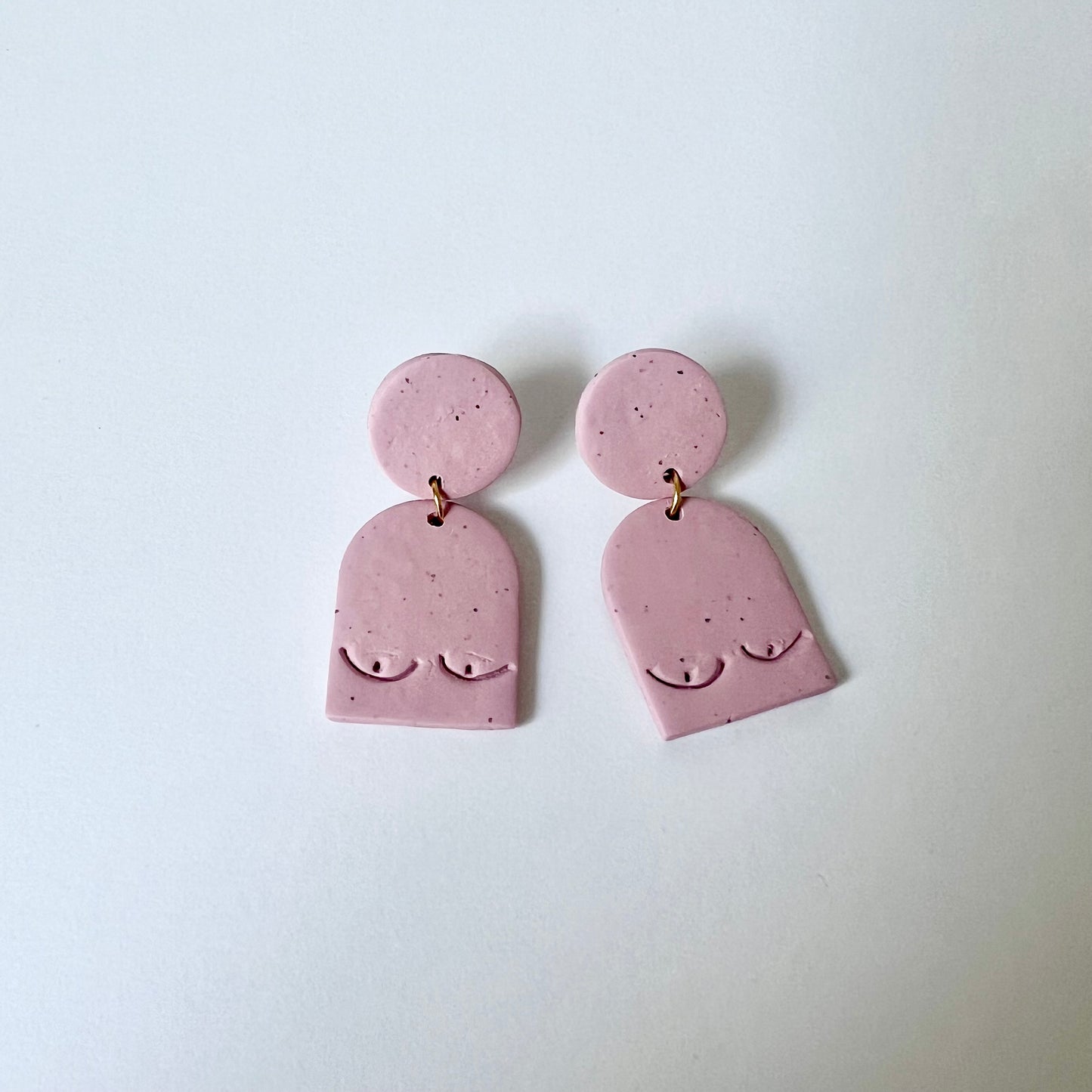 Nadia Boob Clay Earrings