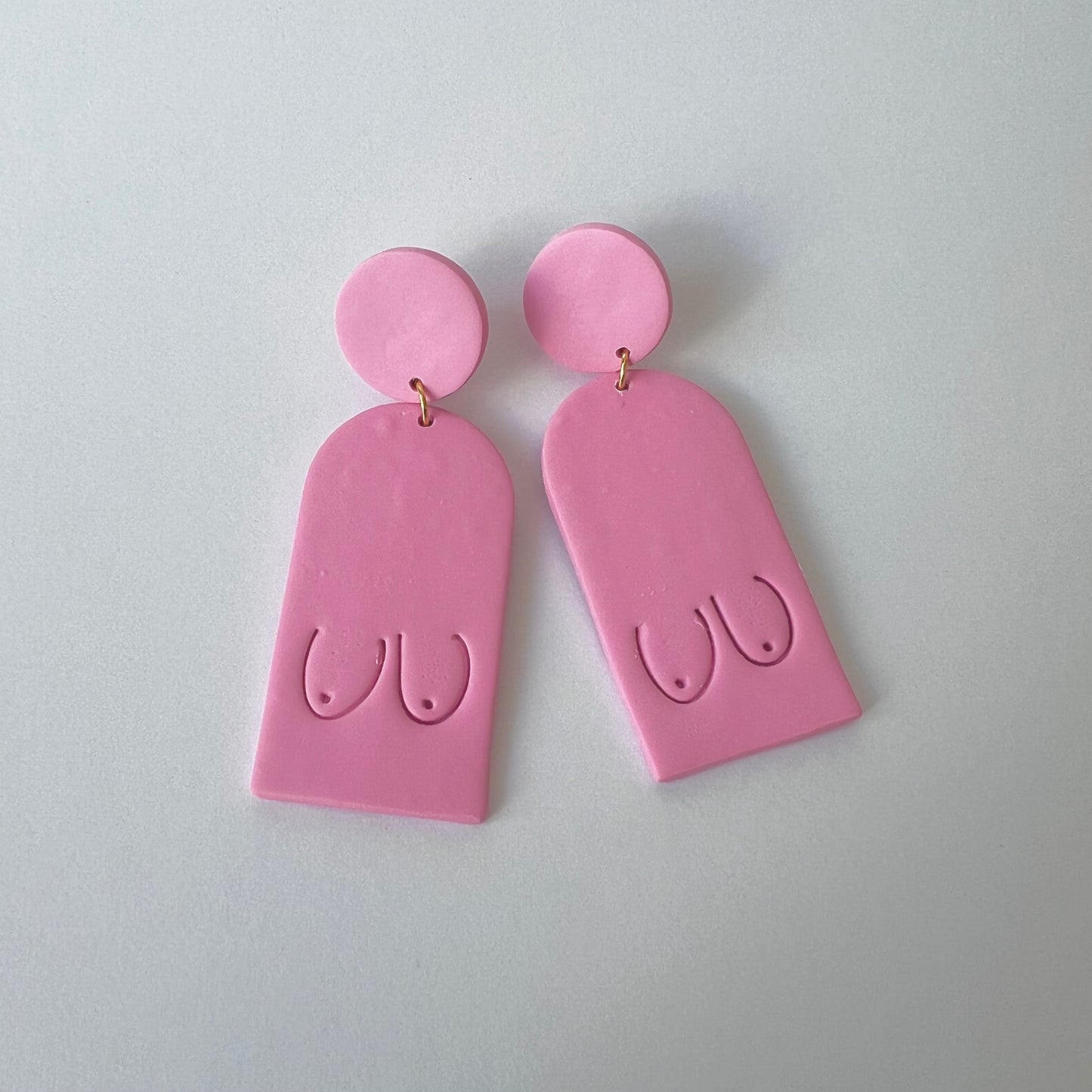 April Boob Clay Earrings