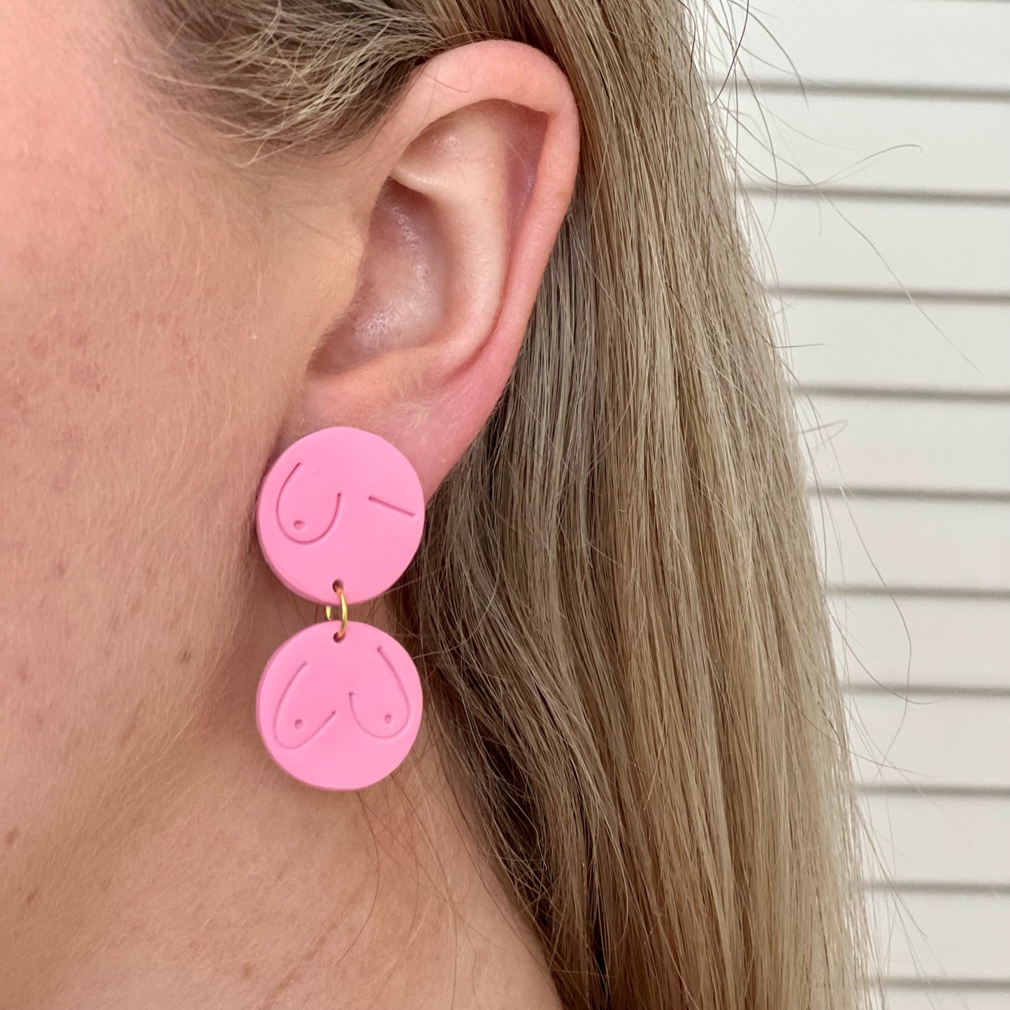 Emily Boobs Clay Earrings