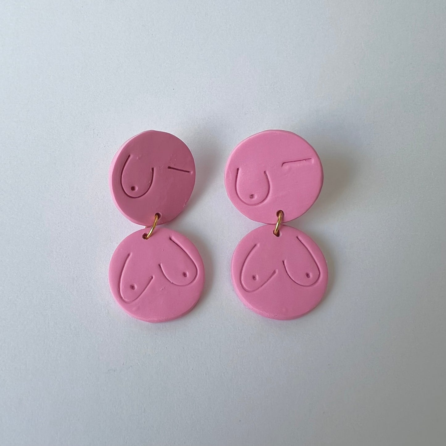 Emily Boobs Clay Earrings