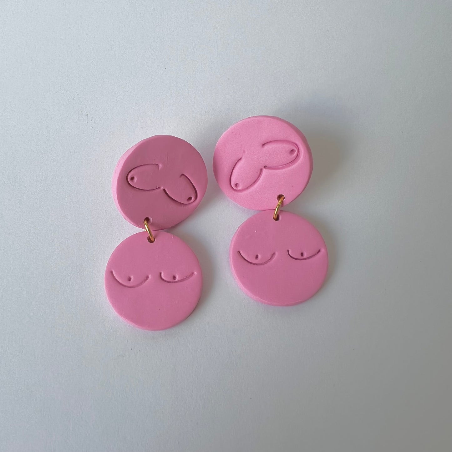 Emily Boobs Clay Earrings