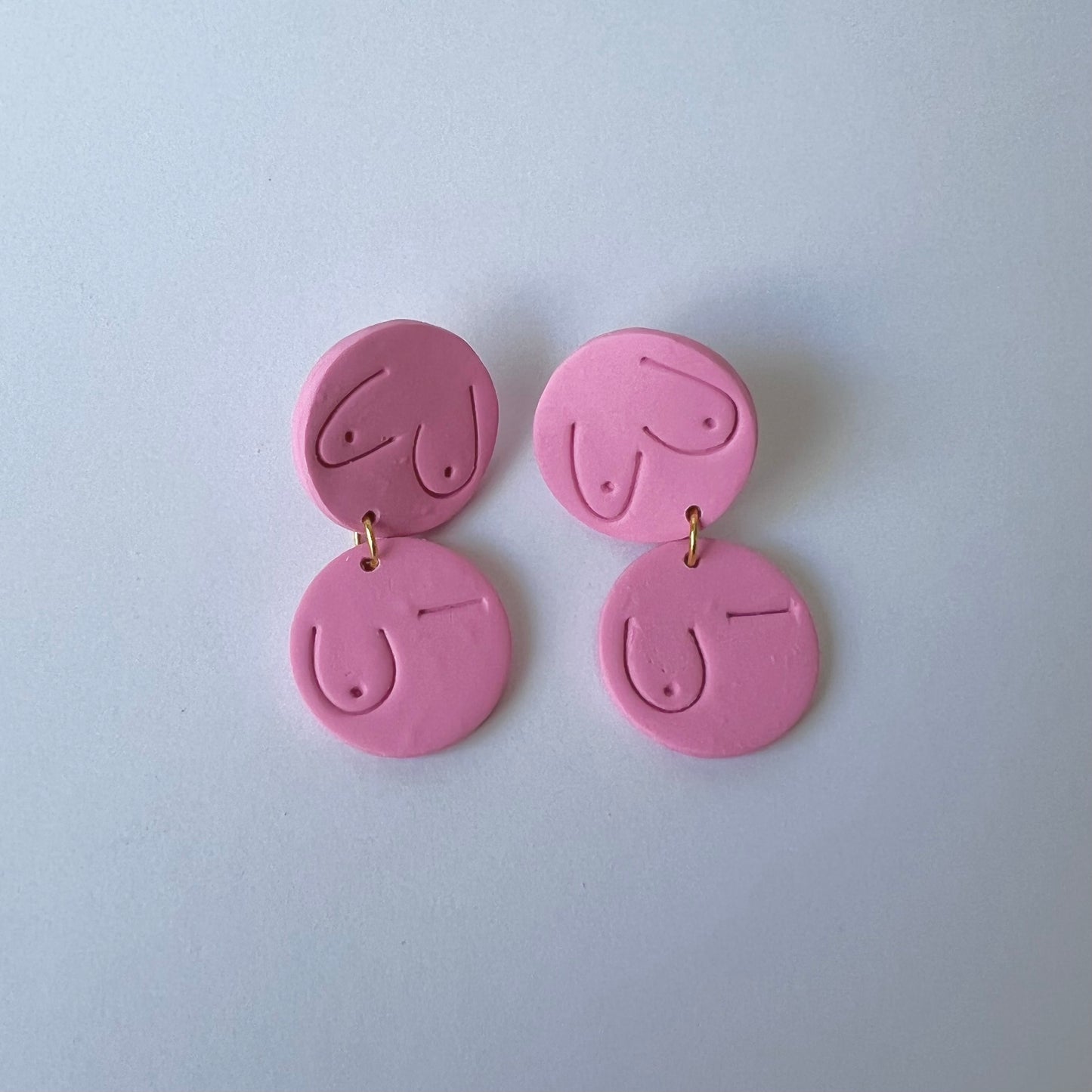 Emily Boobs Clay Earrings