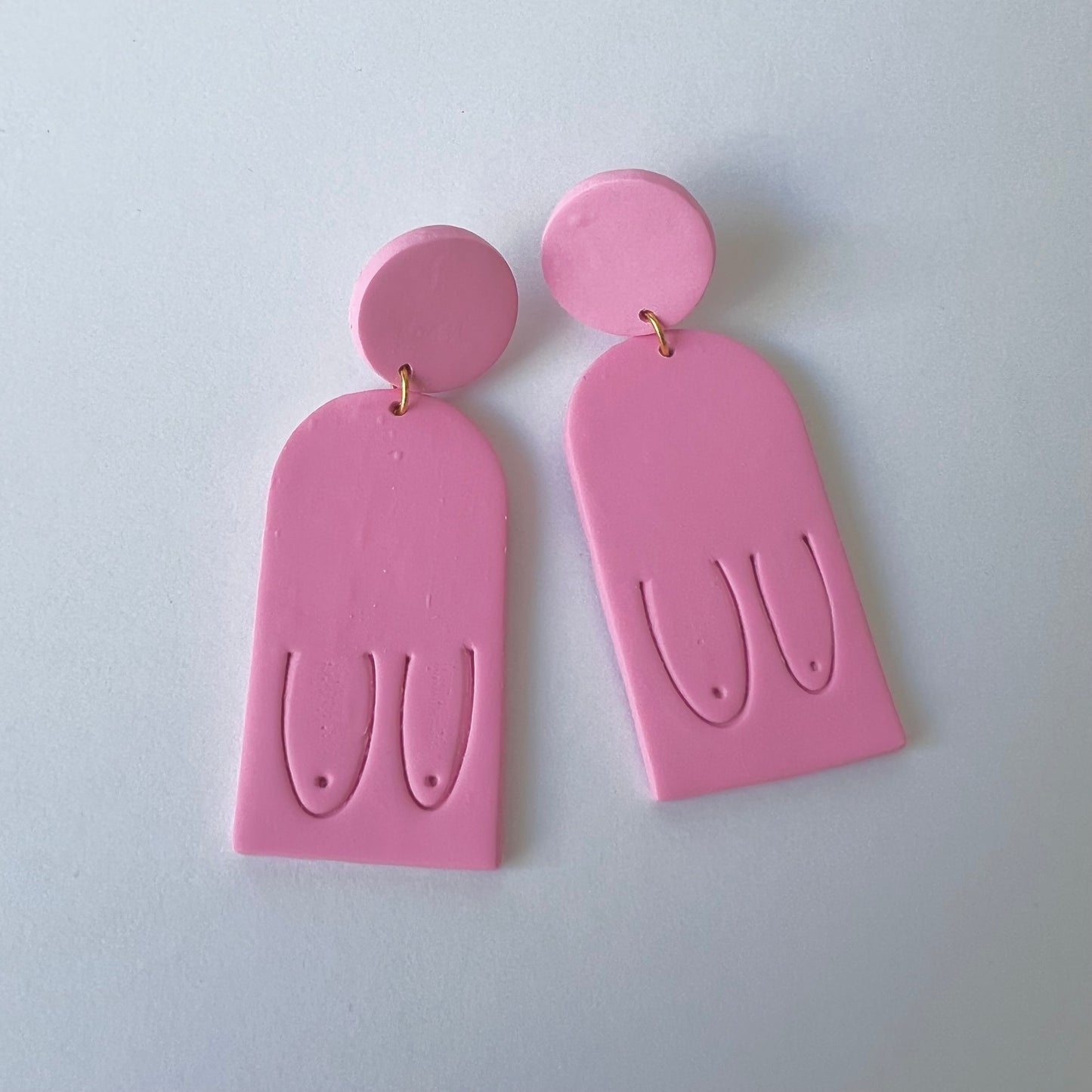 April Boob Clay Earrings