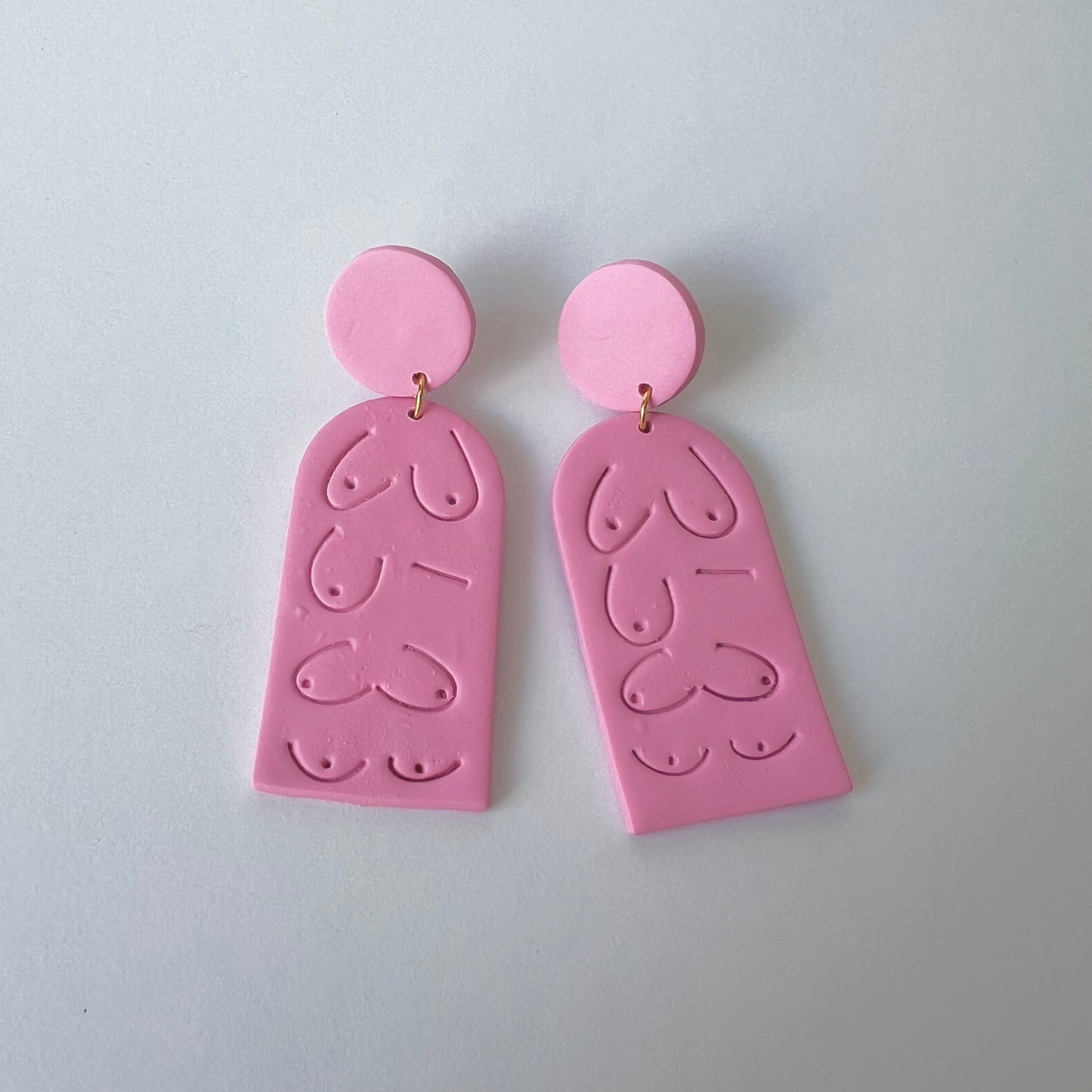 April Boob Clay Earrings